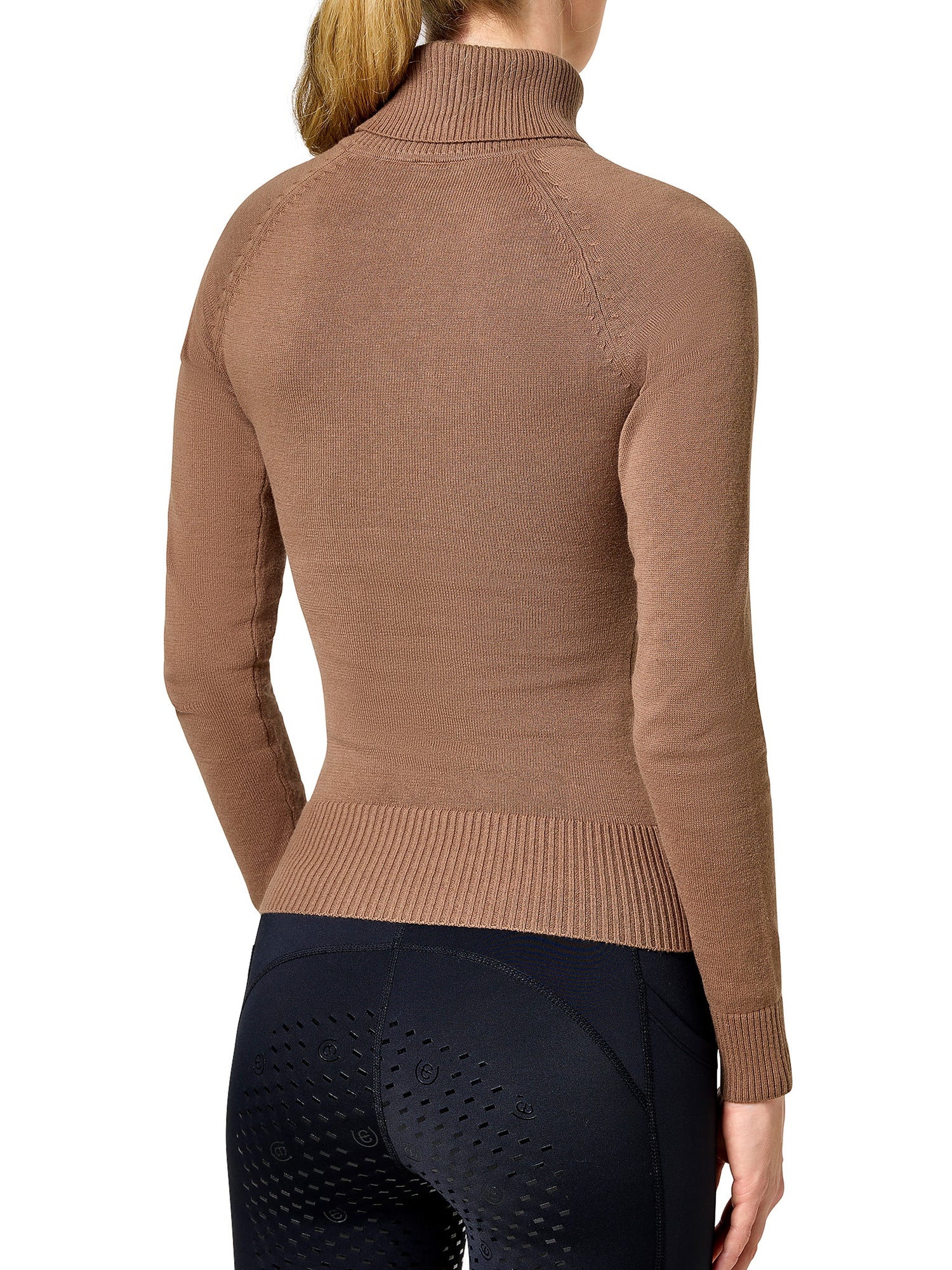 Knitted Polo Top Champagne