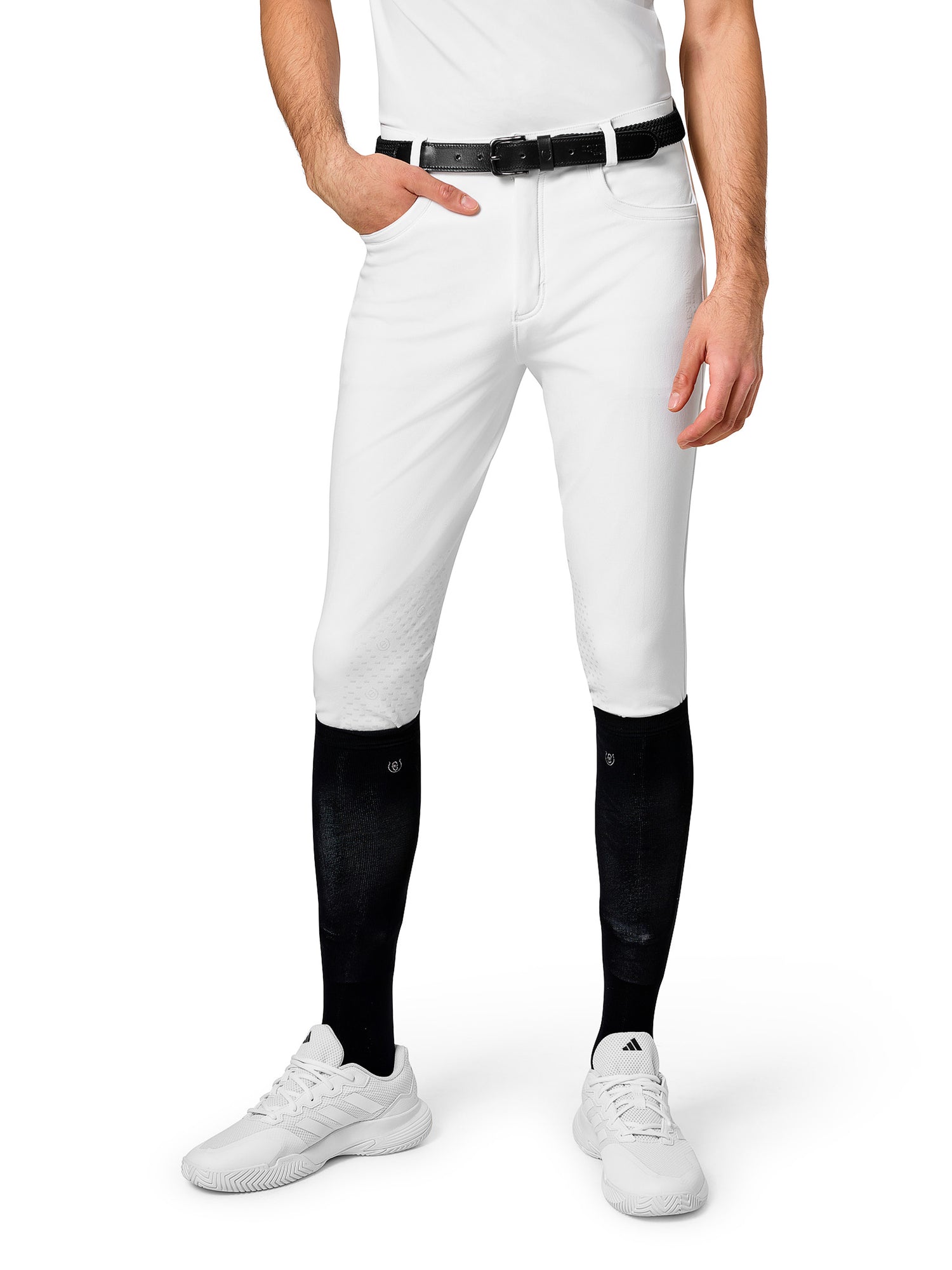 Riding Breeches Men Active White