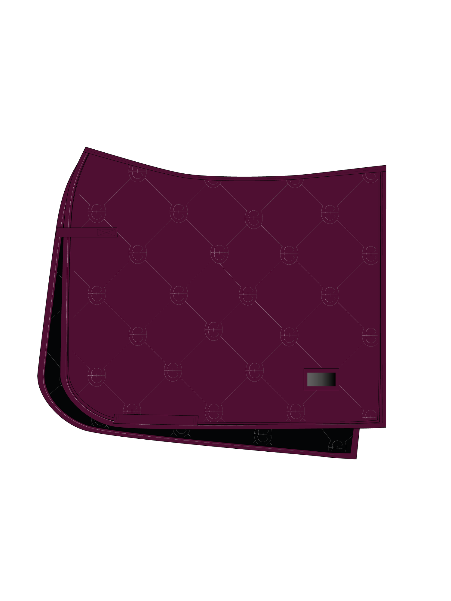 Dressage Saddle Pad Satin Merlot