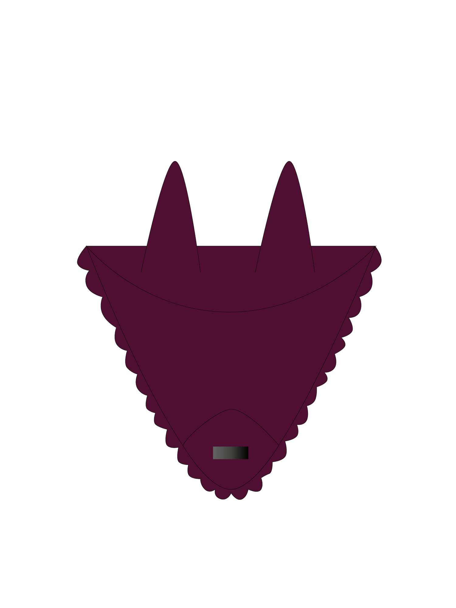 Ear Bonnet Satin Merlot