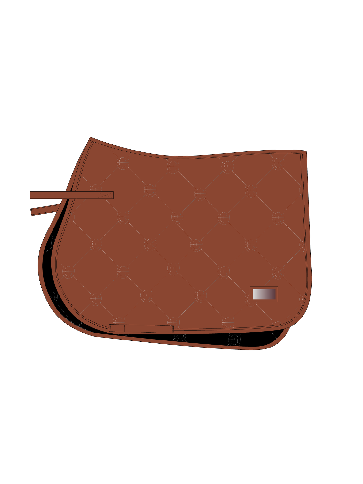 Jump Saddle Pad Satin Chestnut