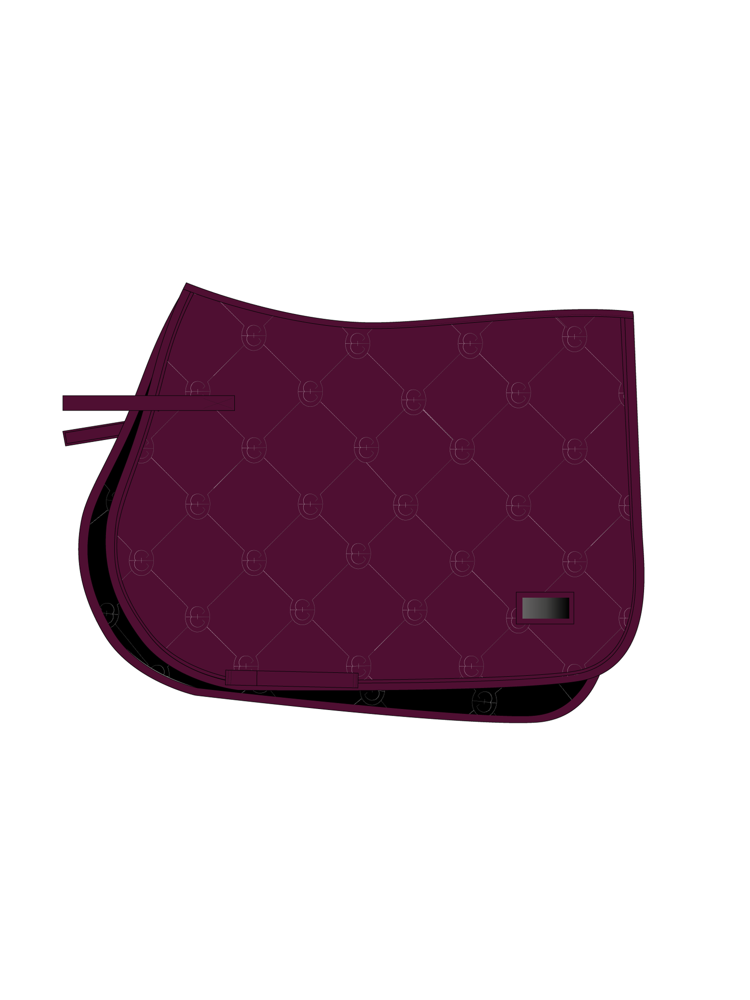 Jump Saddle Pad Satin Merlot