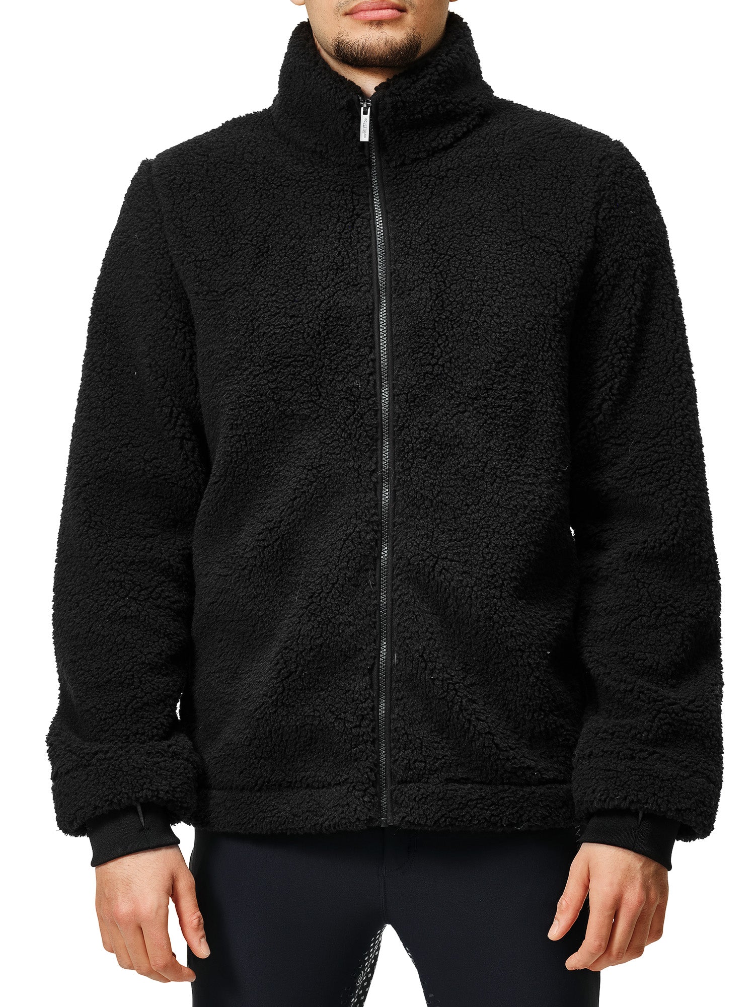 Teddy Fleece Jacket Men Black – Equestrian Stockholm