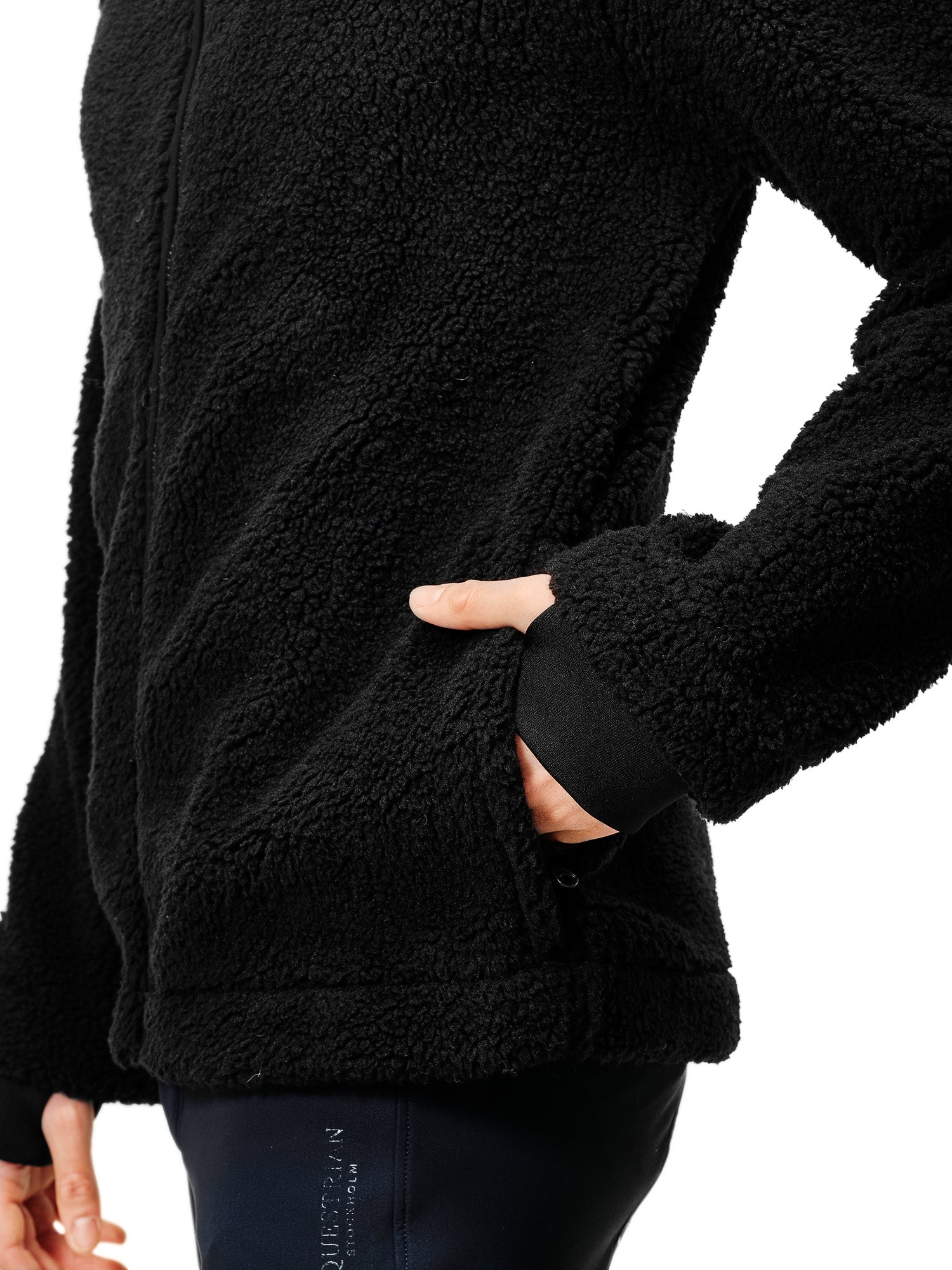 Teddy Fleece Jacket Men Black