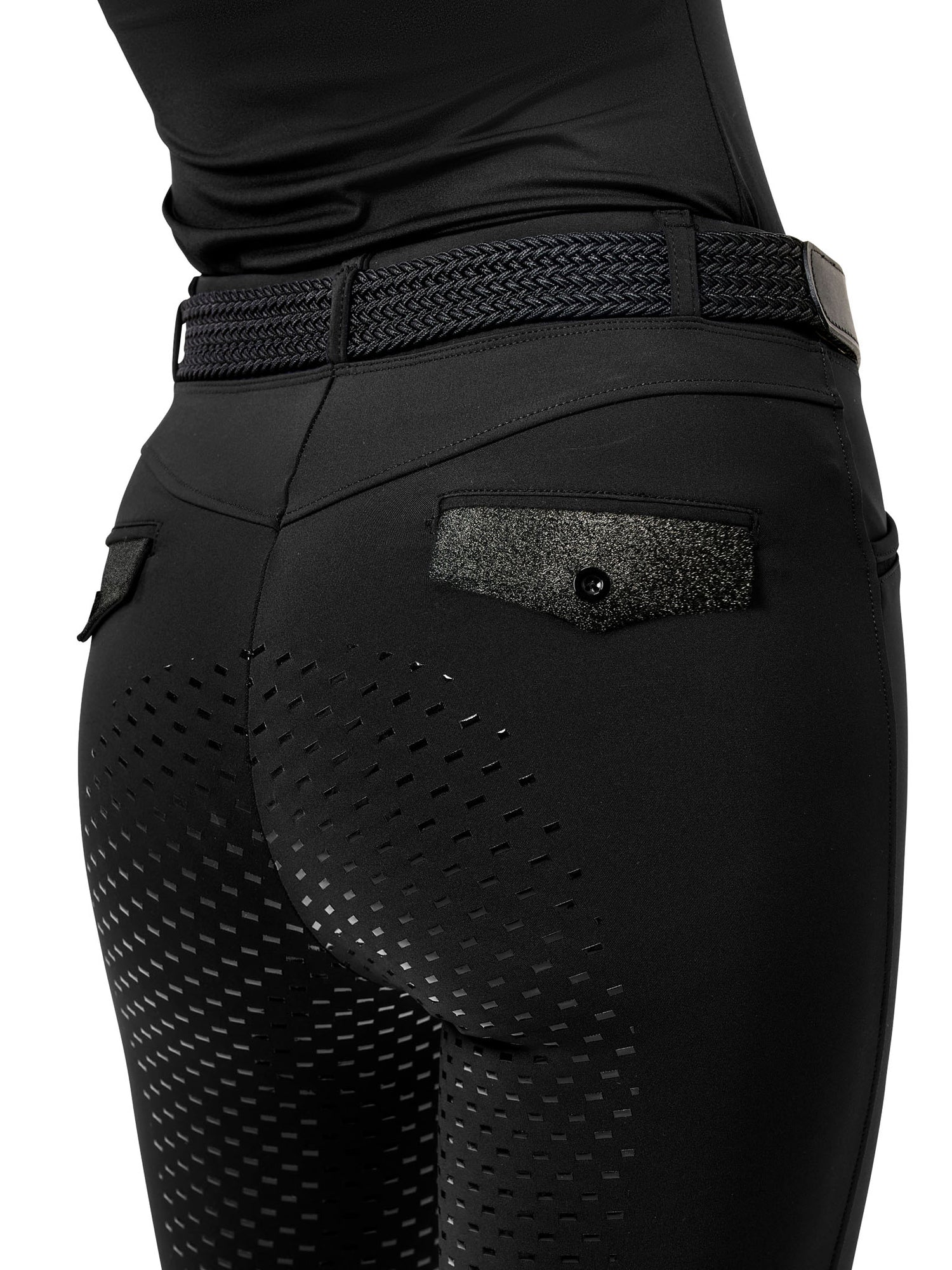 Riding Tights Premium Black Glimmer