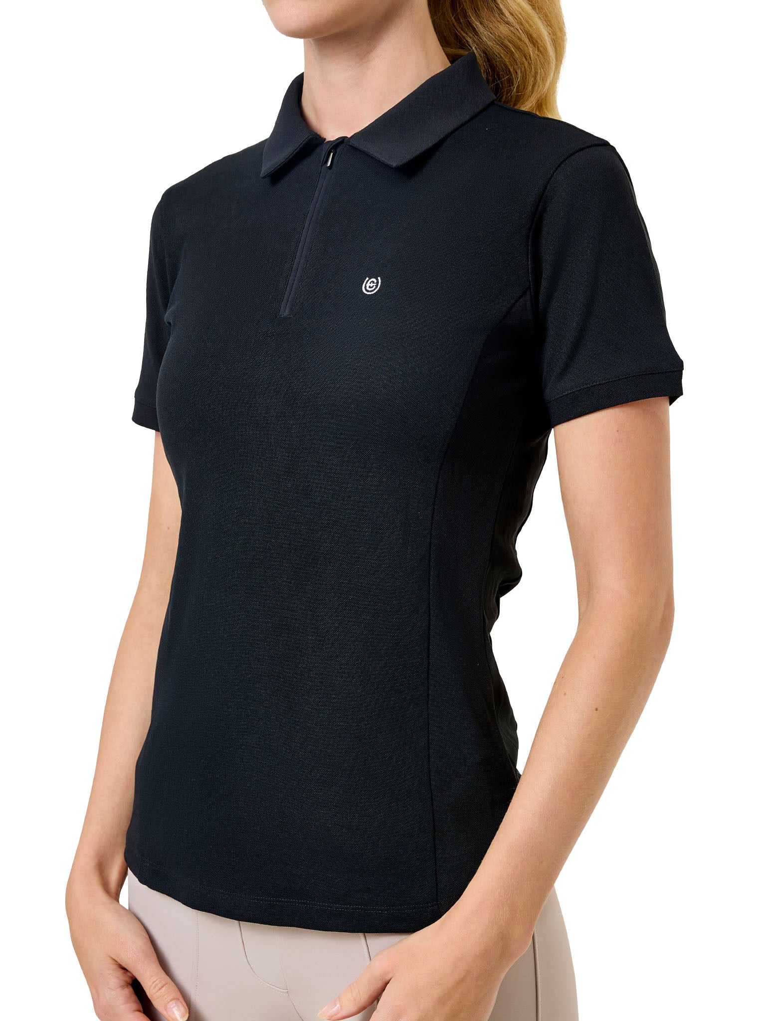 Black-Polo-Shirt-Zip-w-1039-