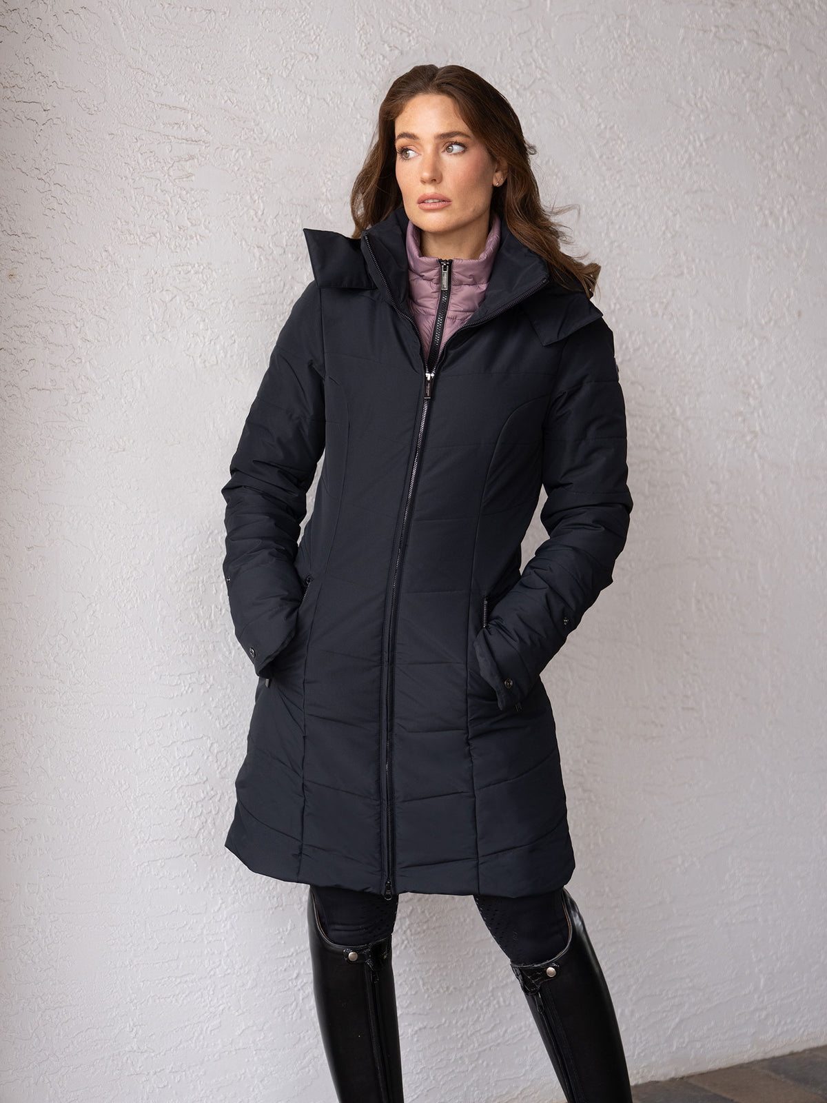 Winter Reitjacke Denali Black Blush