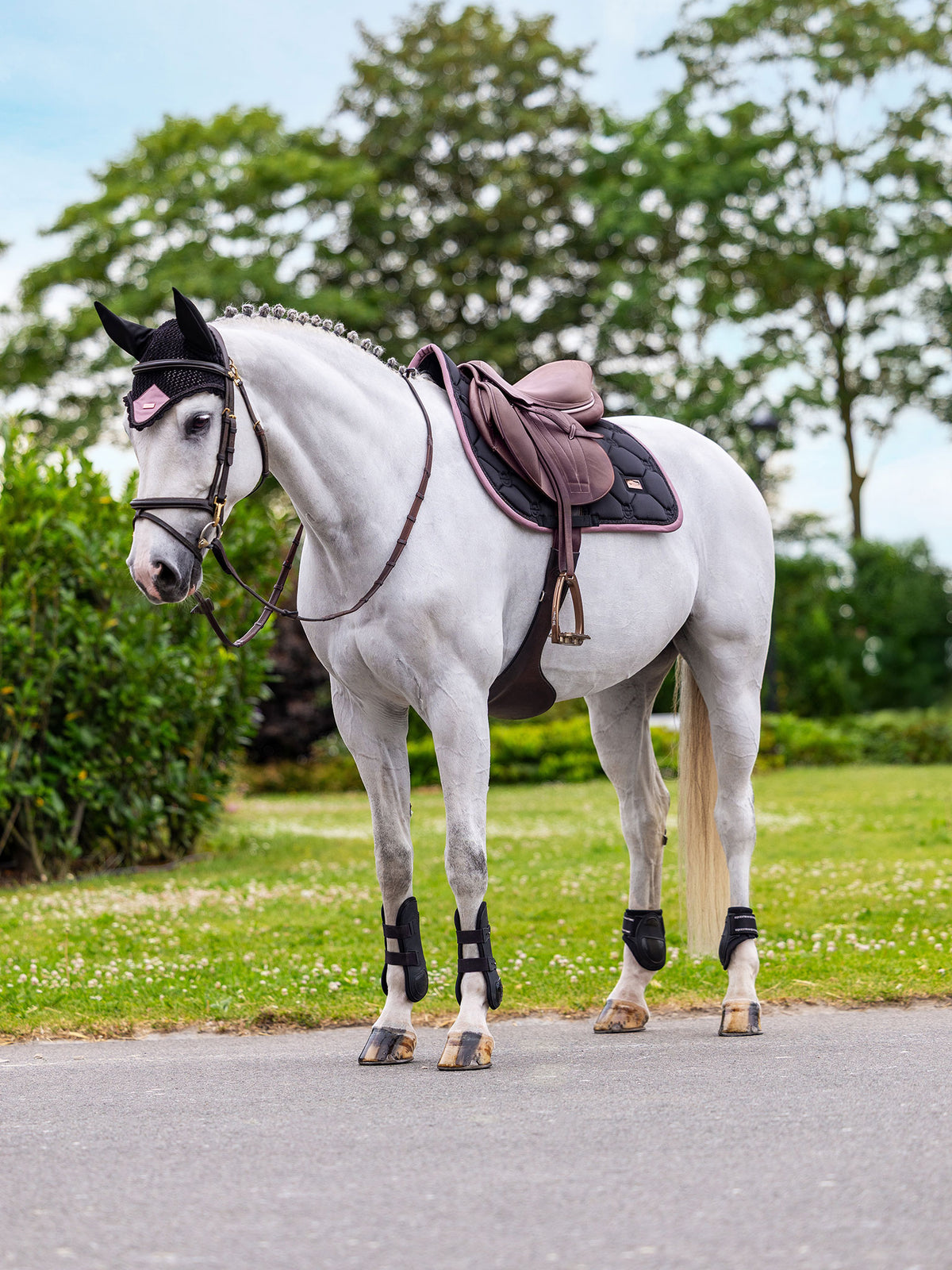 Jump Saddle Pad Black Blush