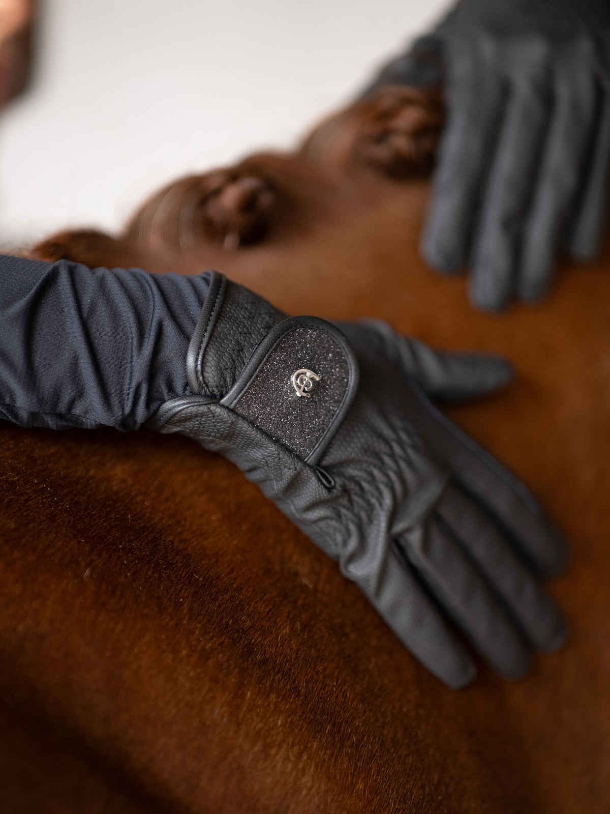 Riding Gloves Motion Black Glimmer
