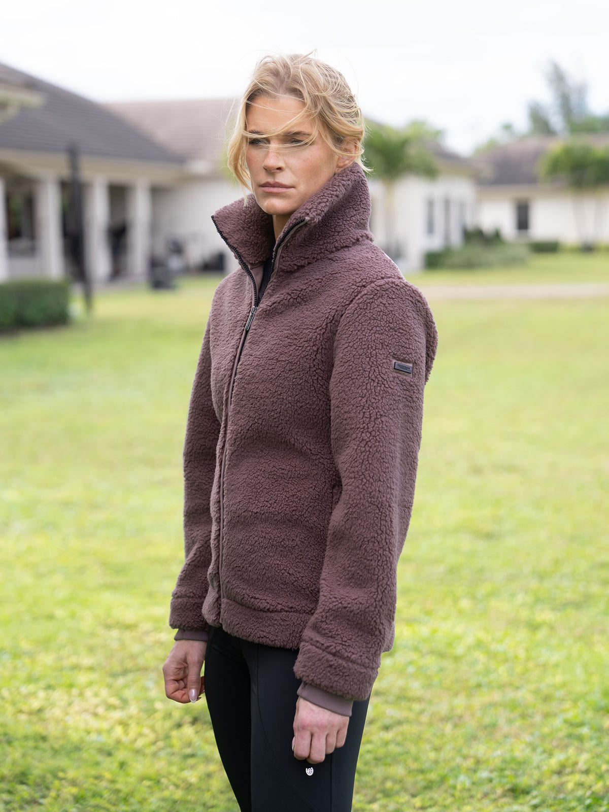 Teddy Fleece Jacke Blush