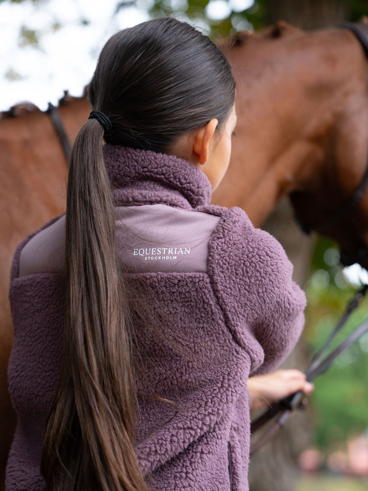 Teddy Fleece Jacket Young Rider Blush