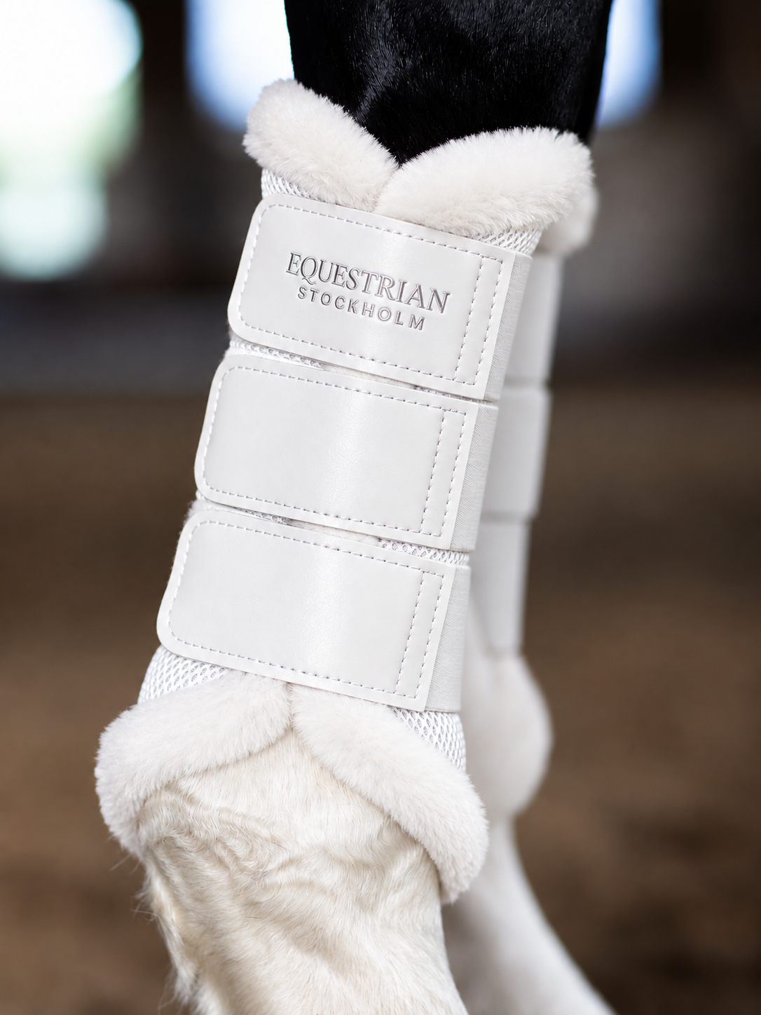 Protectores Cerrados Mesh Con Borreguillo White