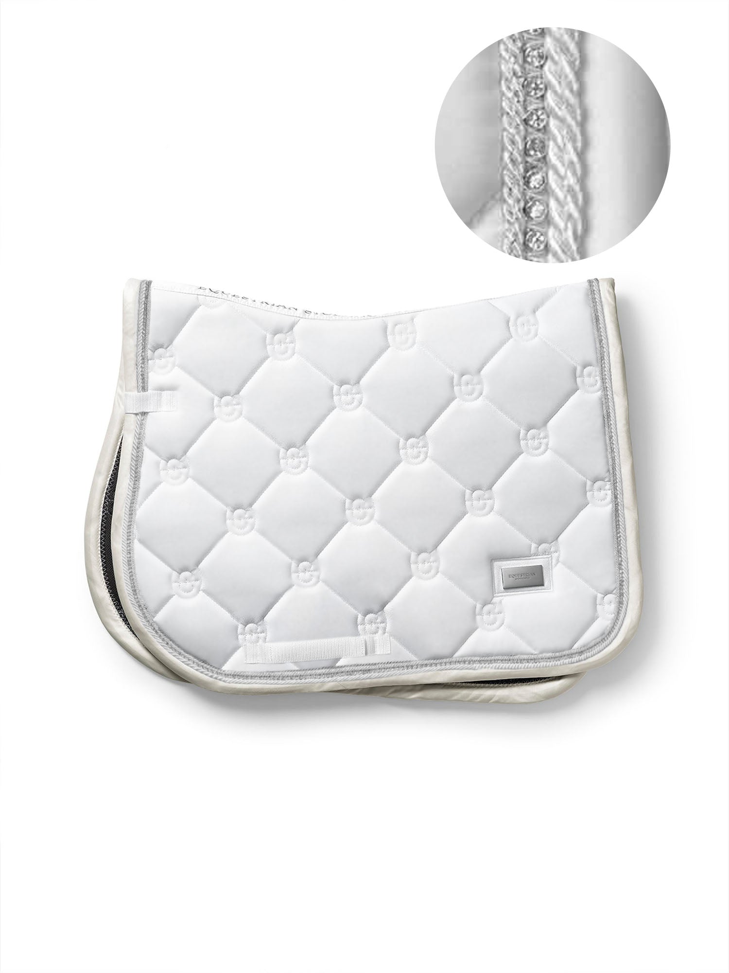 Jump Saddle Pad Crystal Shine White