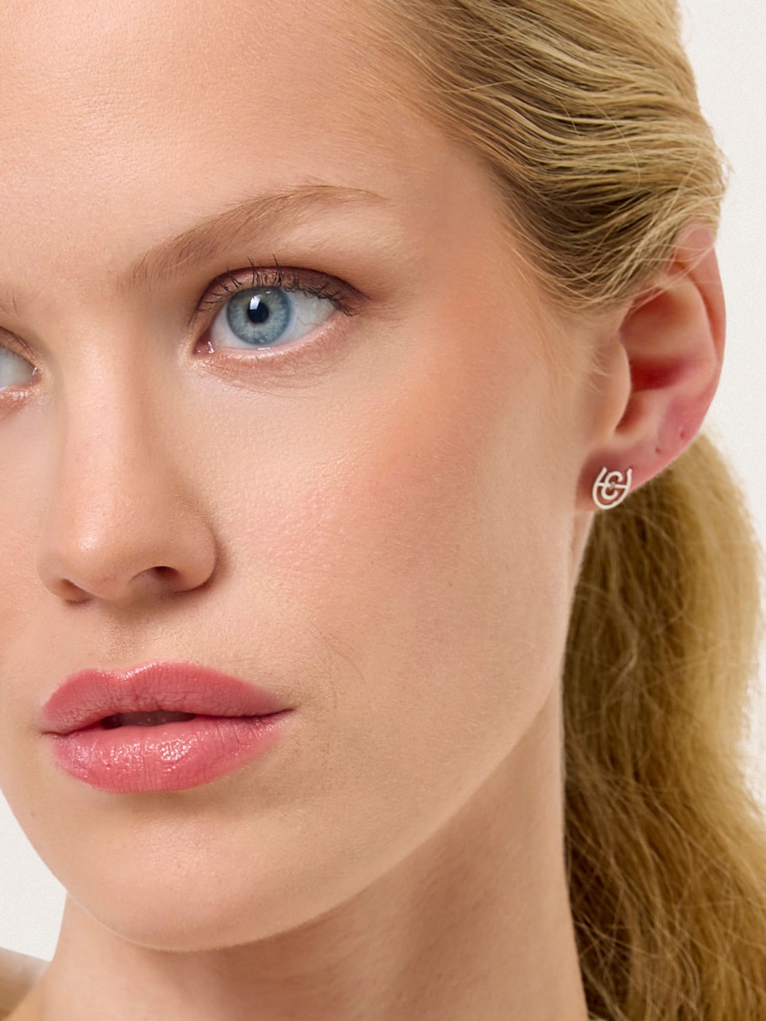 Logo Earrings Silver