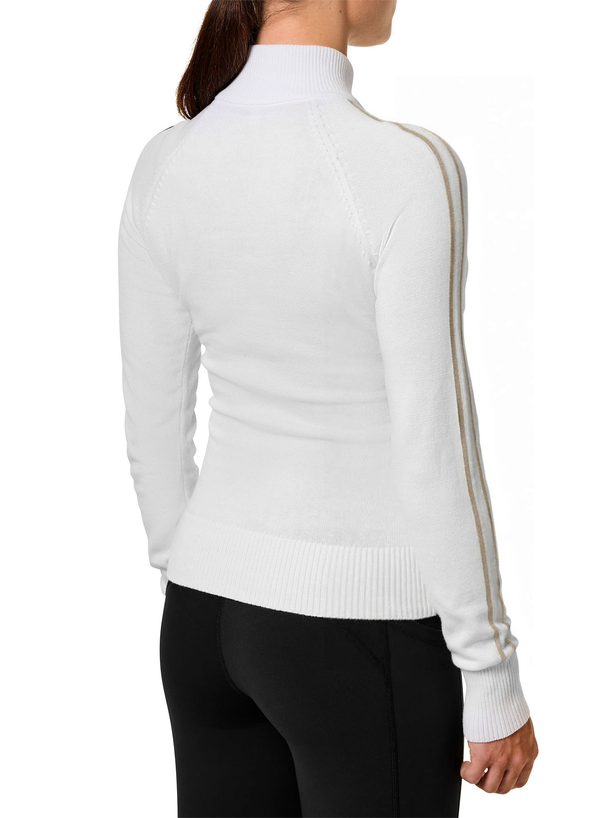 Knitted Zip Top White