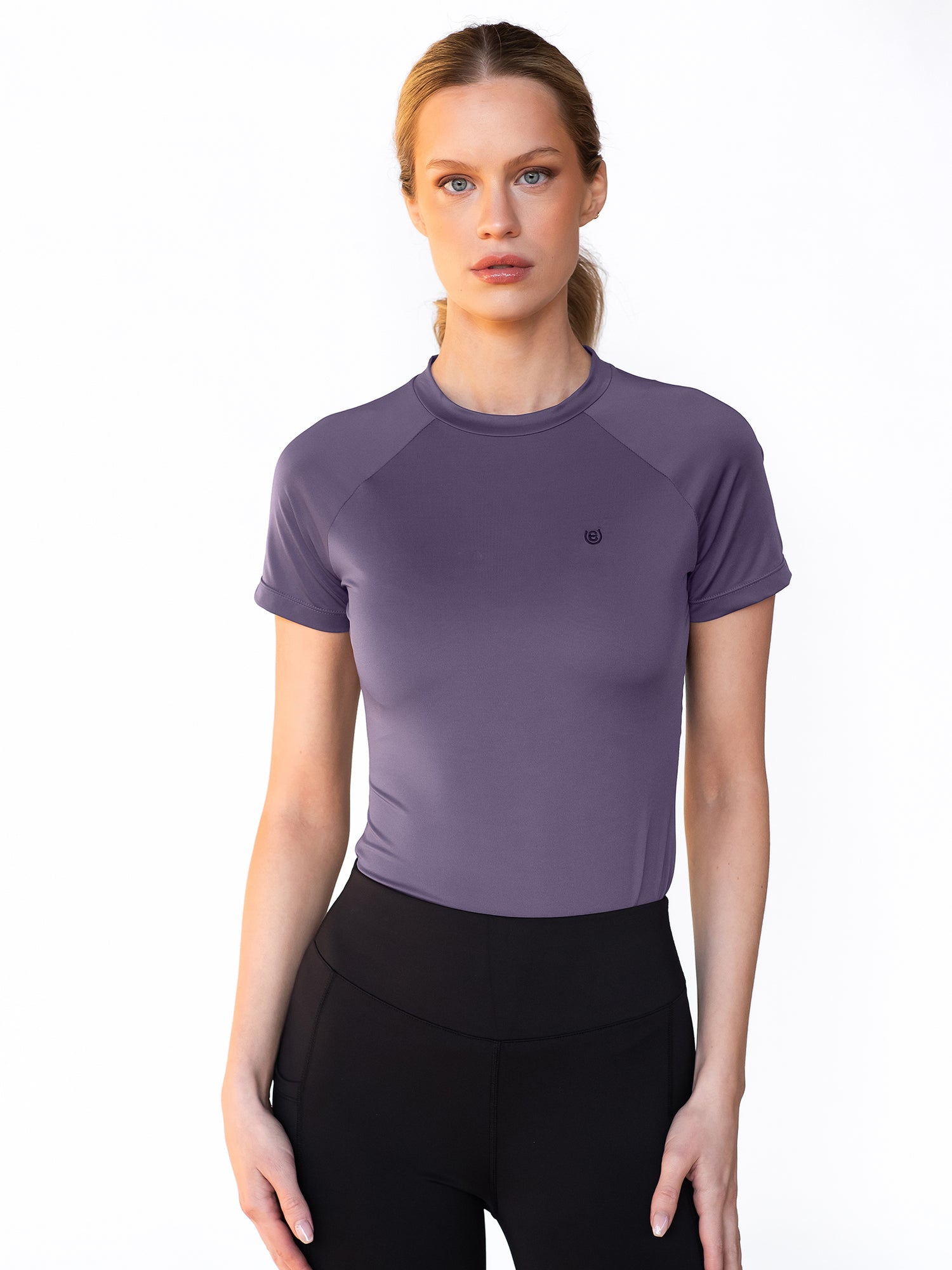 Dynamic Base Layer Short Sleeve Top Dark Violet