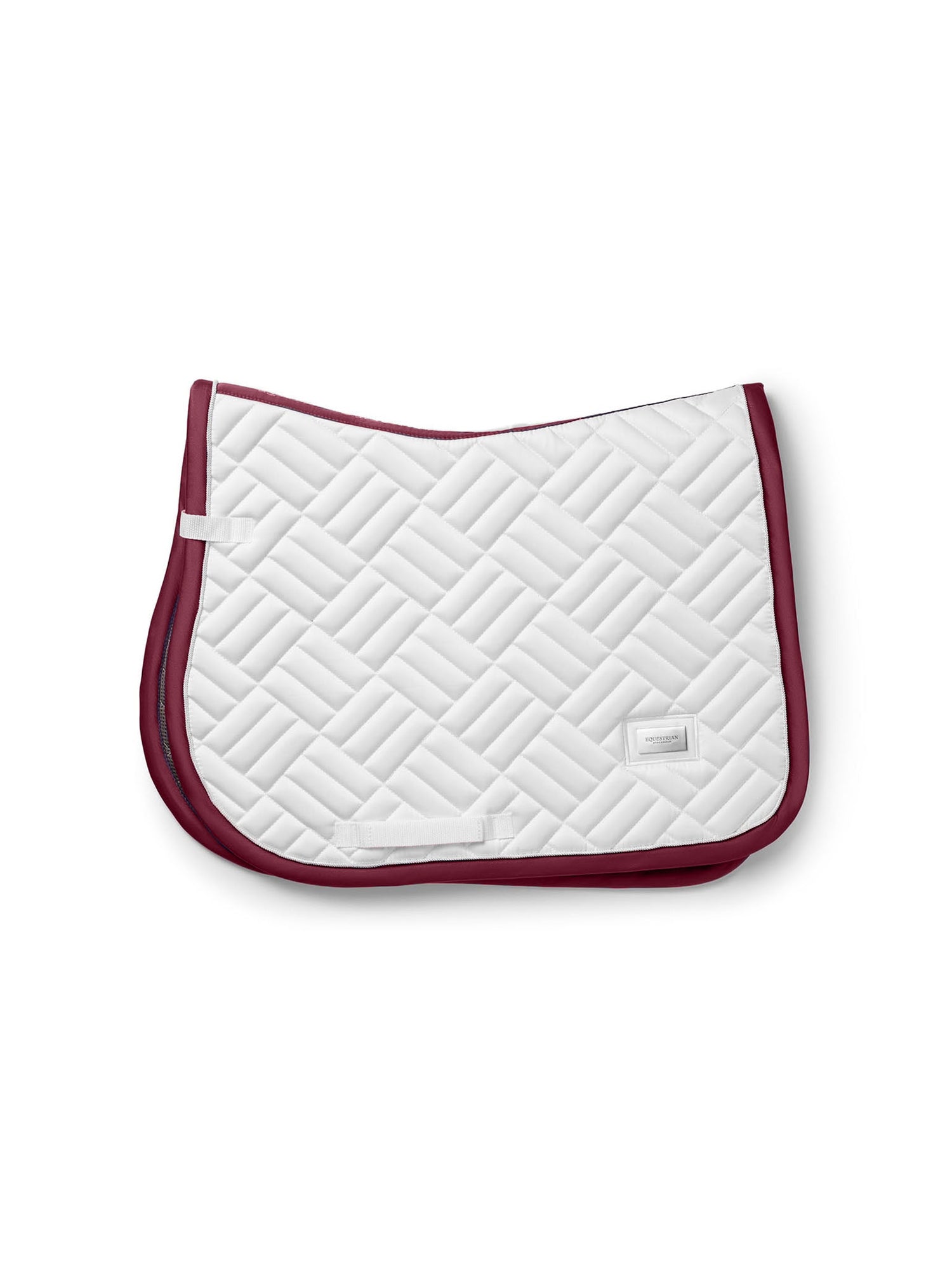 Jump Saddle Pad Modern White Merlot