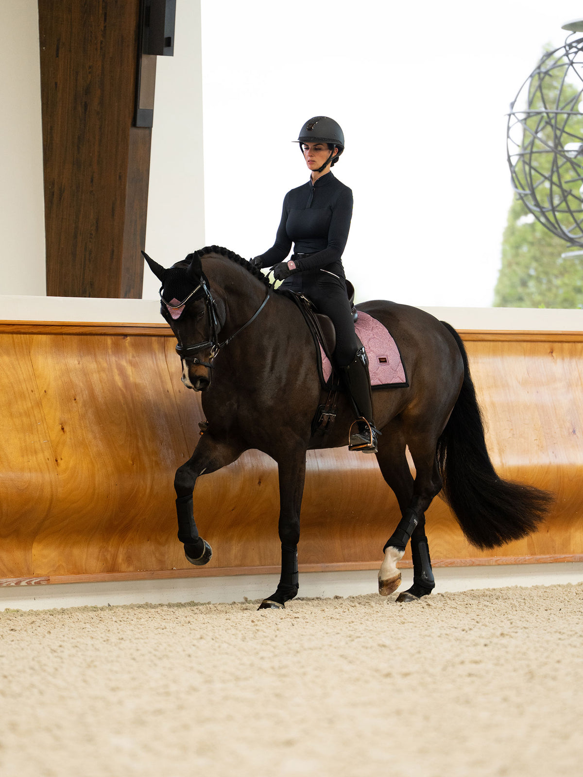 Cuffia Per Cavallo Pink Glimmer