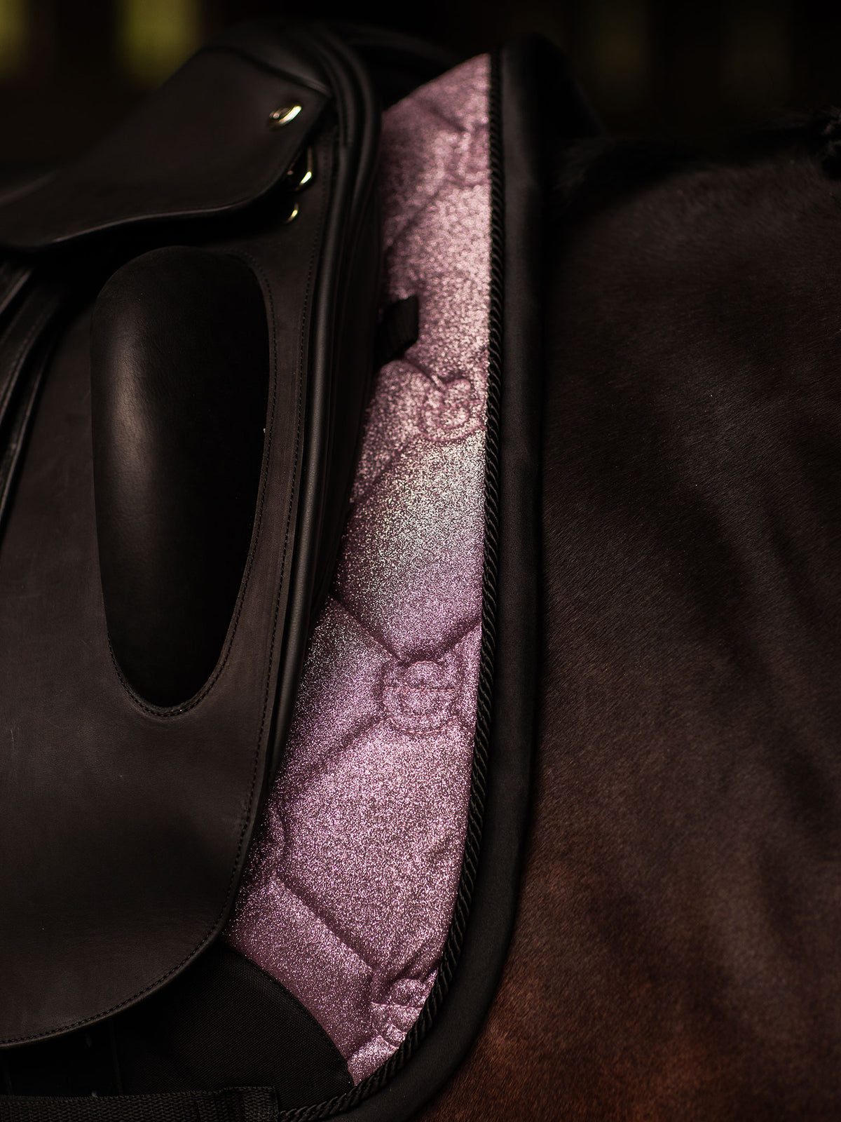 Dressage Saddle Pad Pink Glimmer