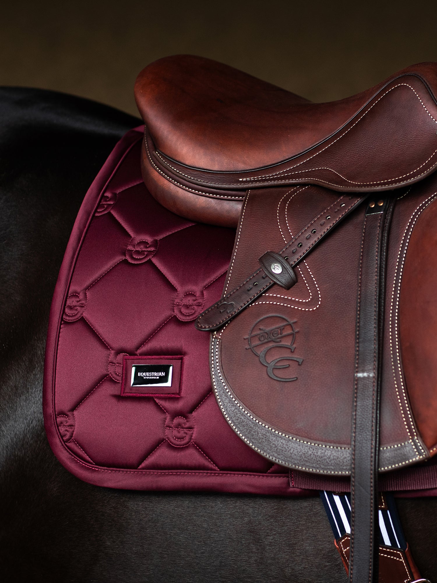 Jump Saddle Pad Satin Merlot