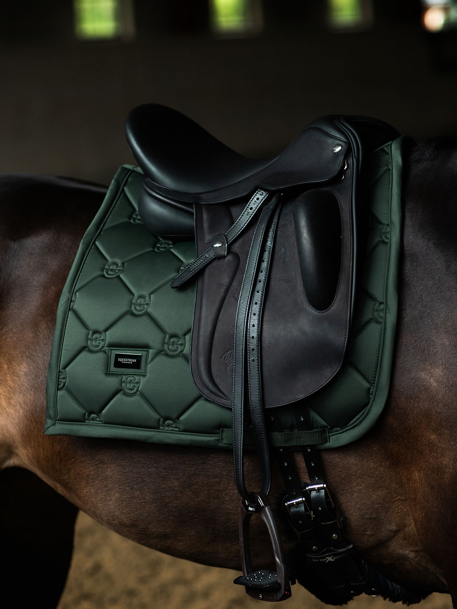 Dressage Saddle Pad Satin Sycamore Green