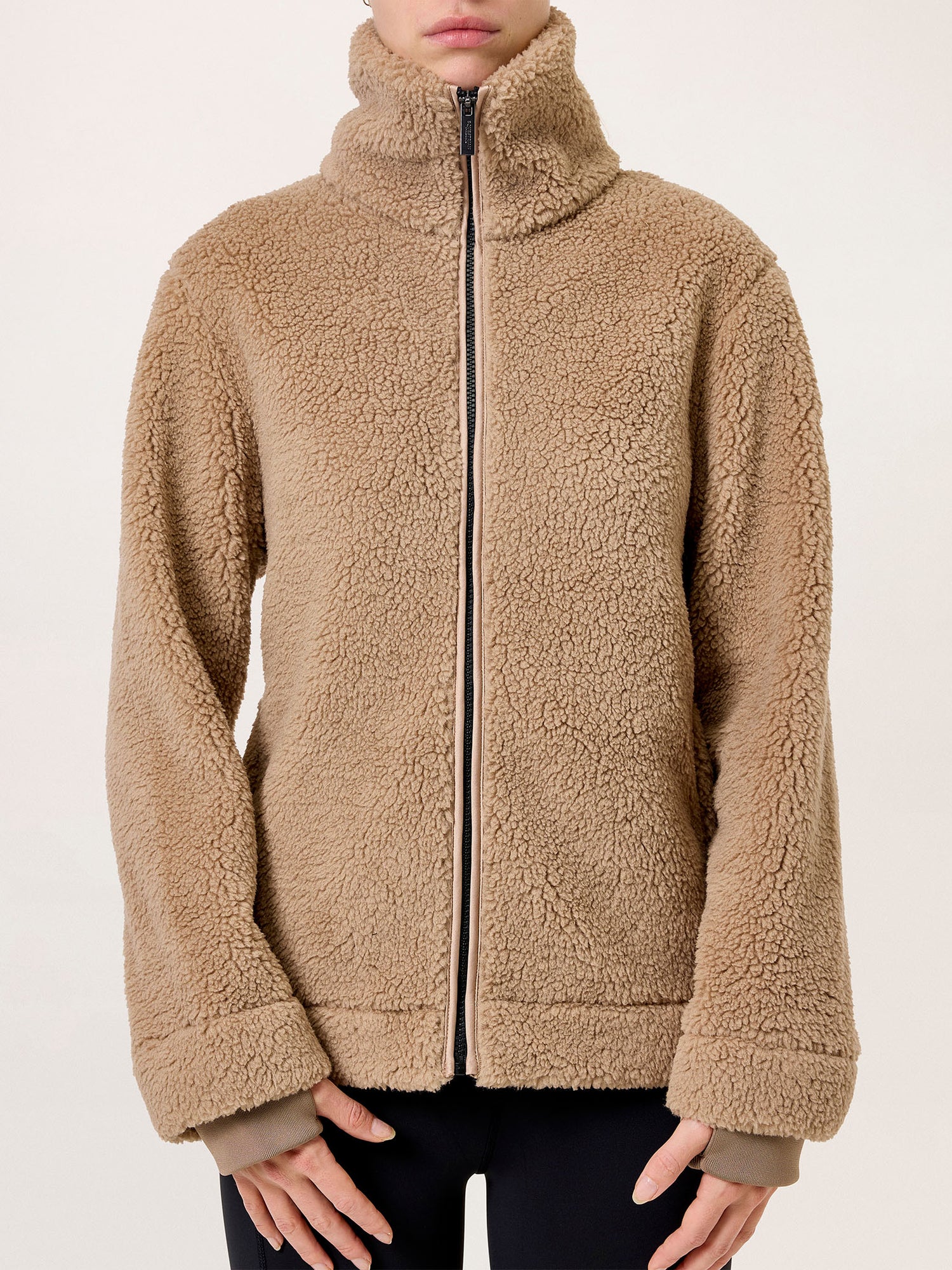 Teddy Fleece Jacket Sand