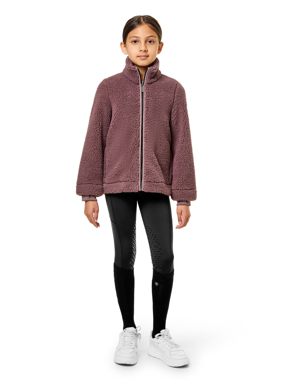Teddy Fleece Jacket Young Rider Blush