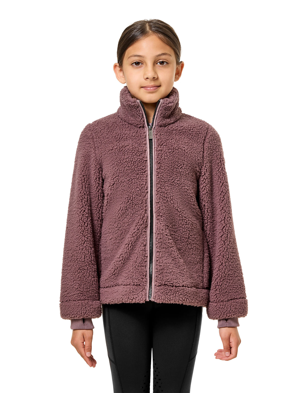 Teddy Fleece Jacket Young Rider Blush