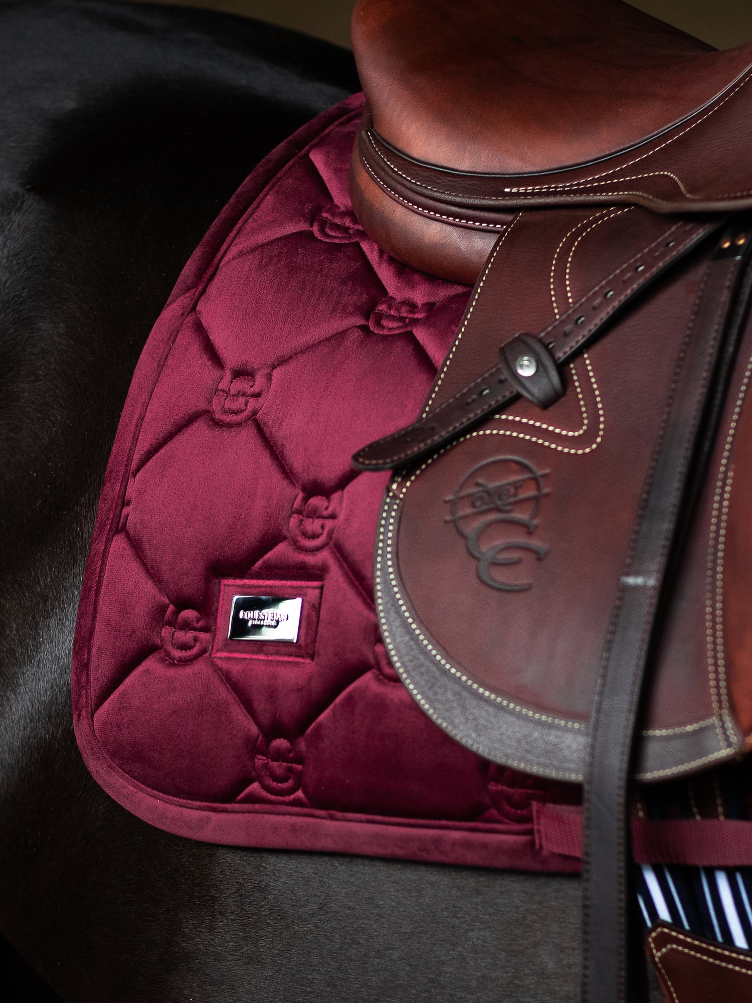 Jump Saddle Pad Velvet Merlot