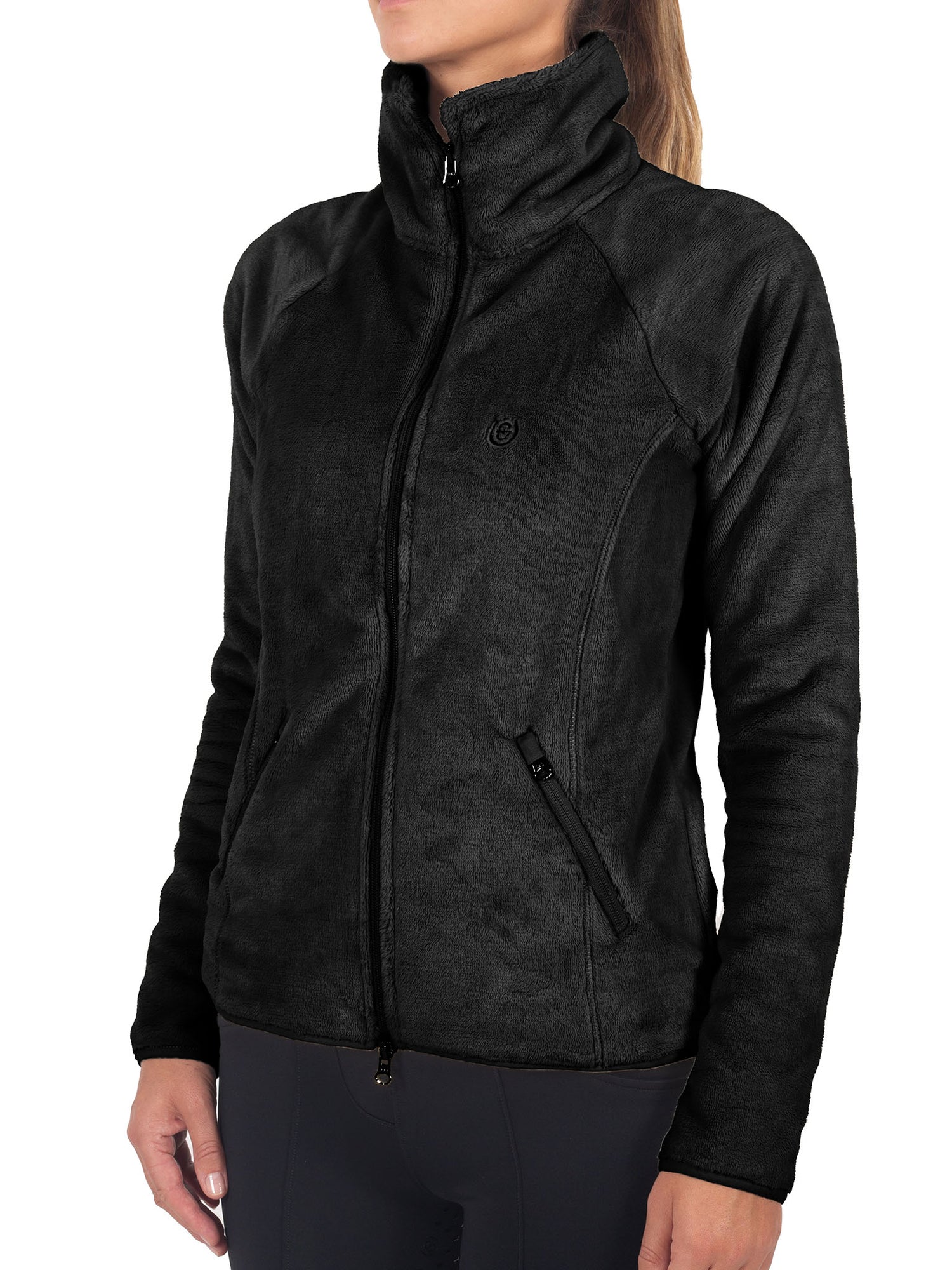 Velvet Fleece Jacket Black