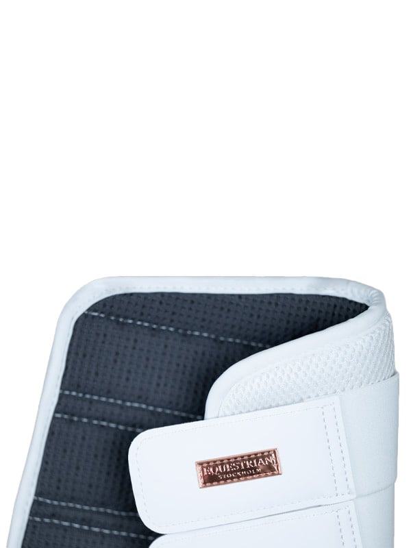 Mesh Brushing Boots White Rose Gold