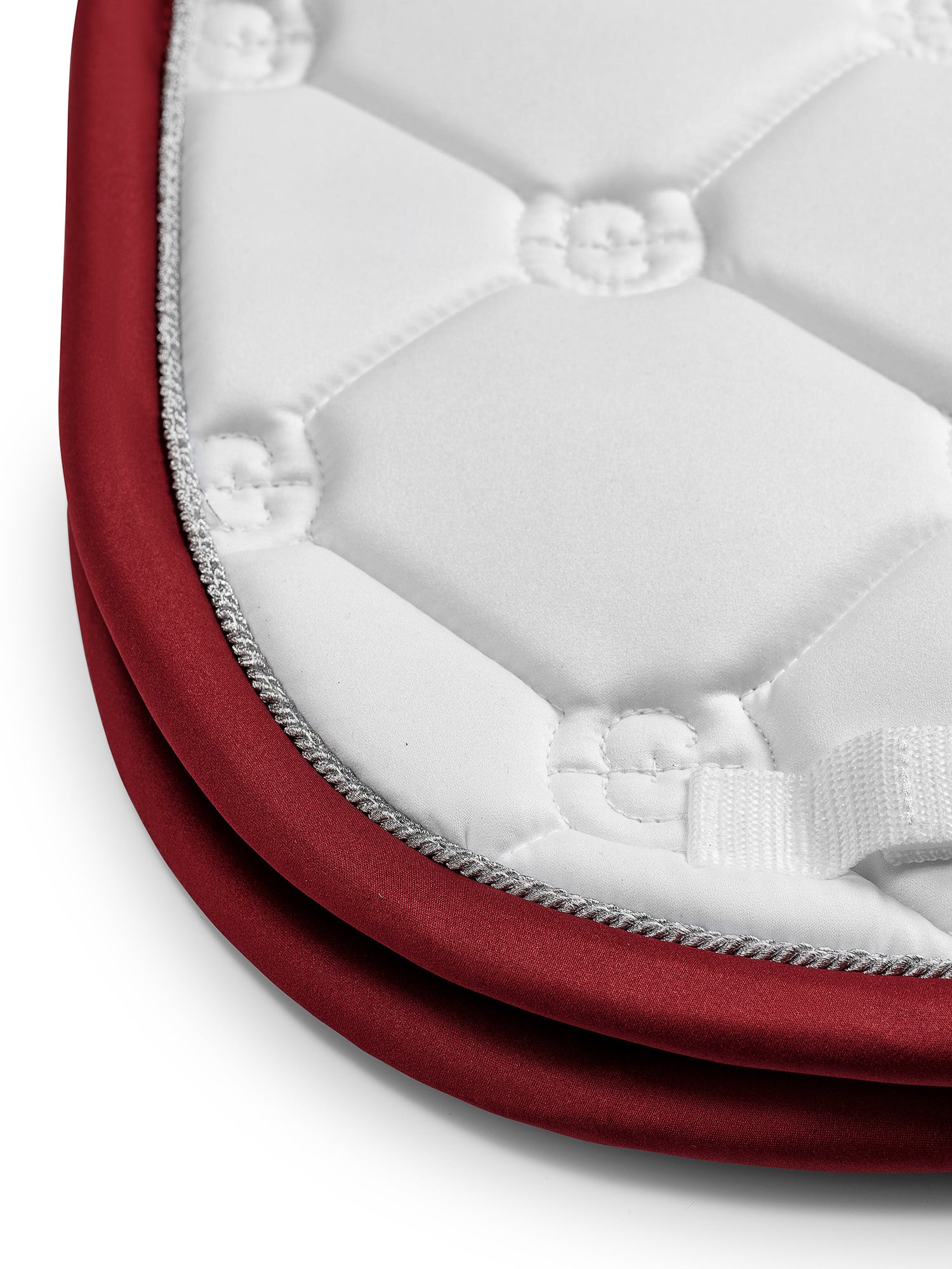 Dressage Saddle Pad White Perfection Bordeaux