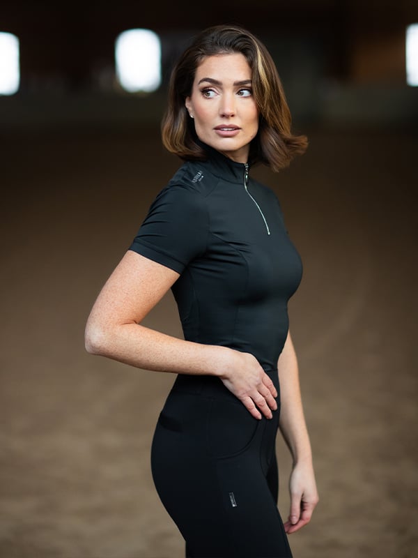 UV Protection Top Short Sleeve Black Edition