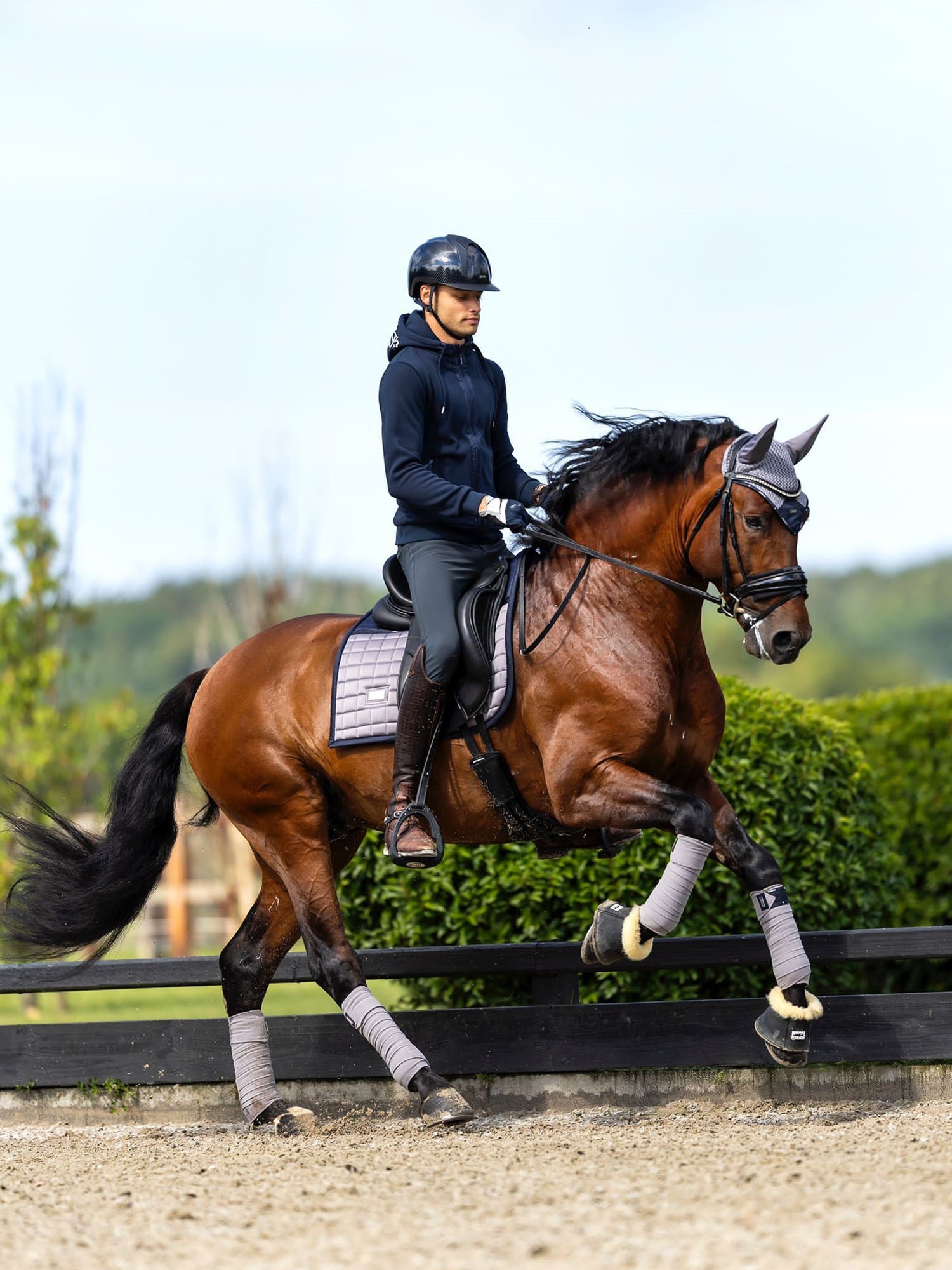 Dressage Saddle Pad Performance Blue Ash
