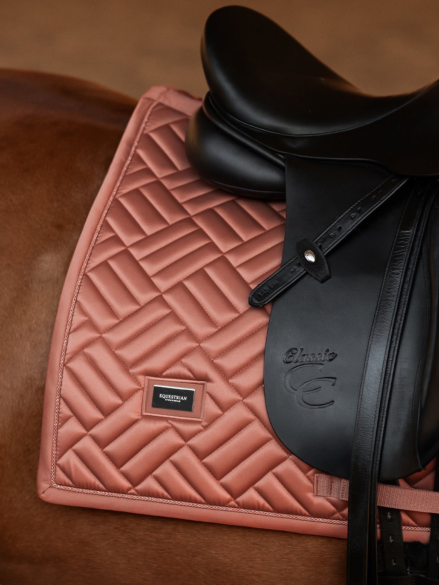 Dressage Saddle Pad Modern Coral