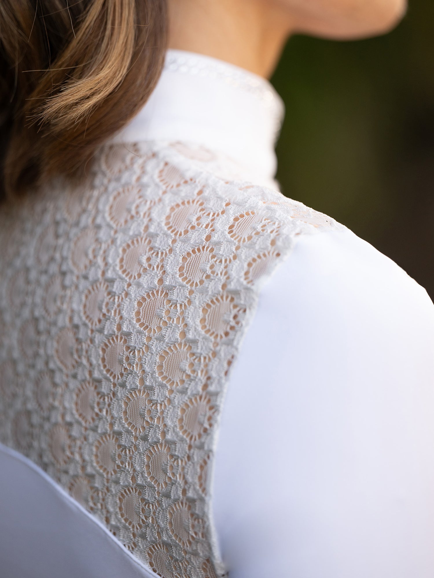 Crystal Champion Competition Top Long Sleeve White