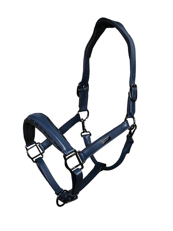 Glimmer Anatomic Leather Halter Dark Venice