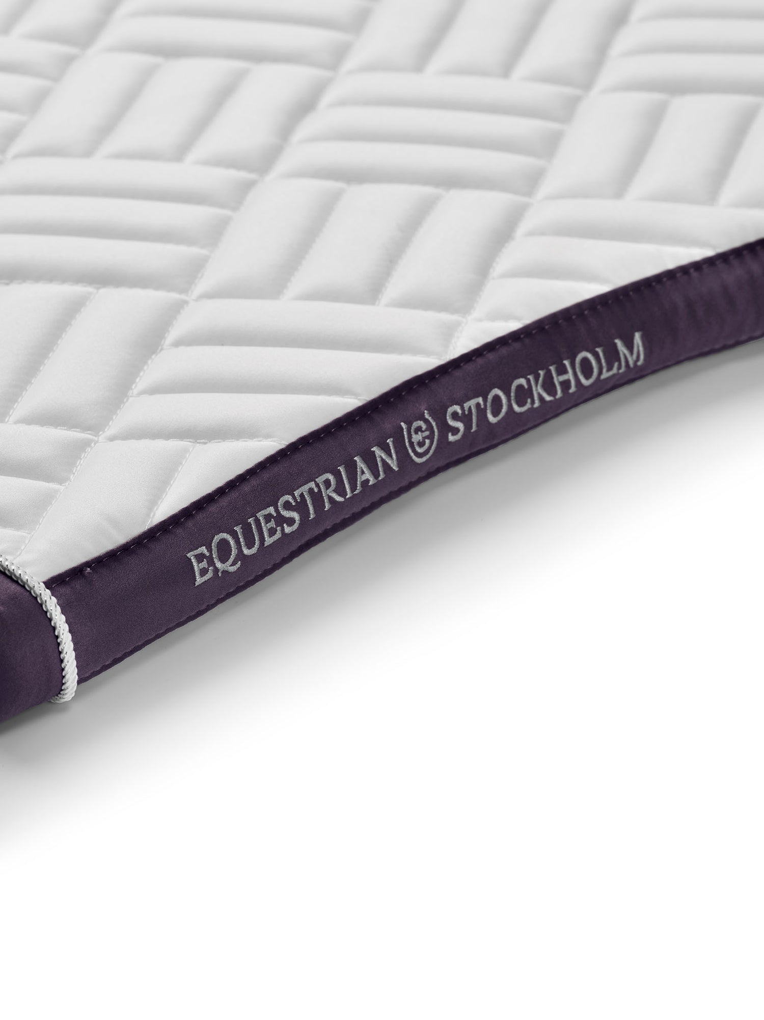 Springschabracke Modern White Dark Violet