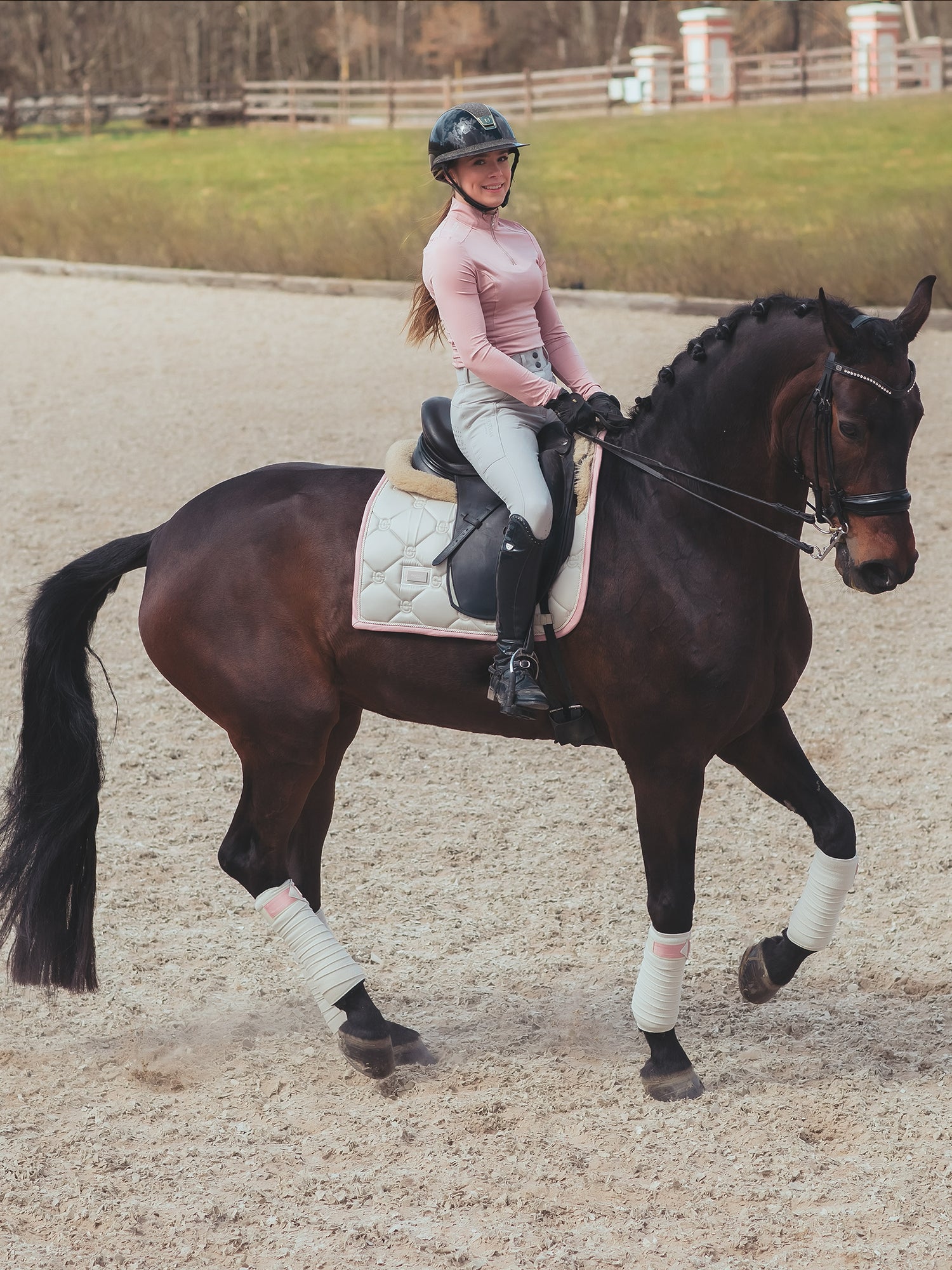 Dressage Saddle Pad Desert Rose