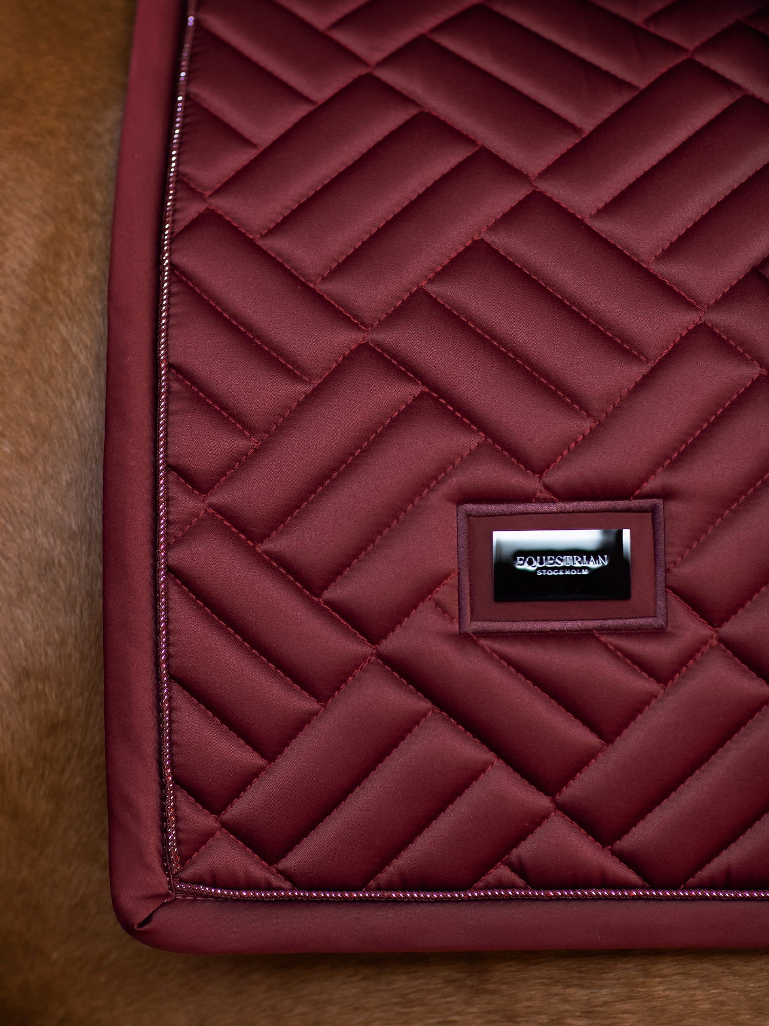 Dressage Saddle Pad Modern Bordeaux