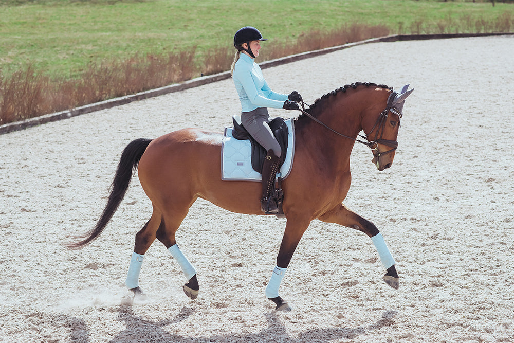 Dressage Saddle Pad Ice Blue