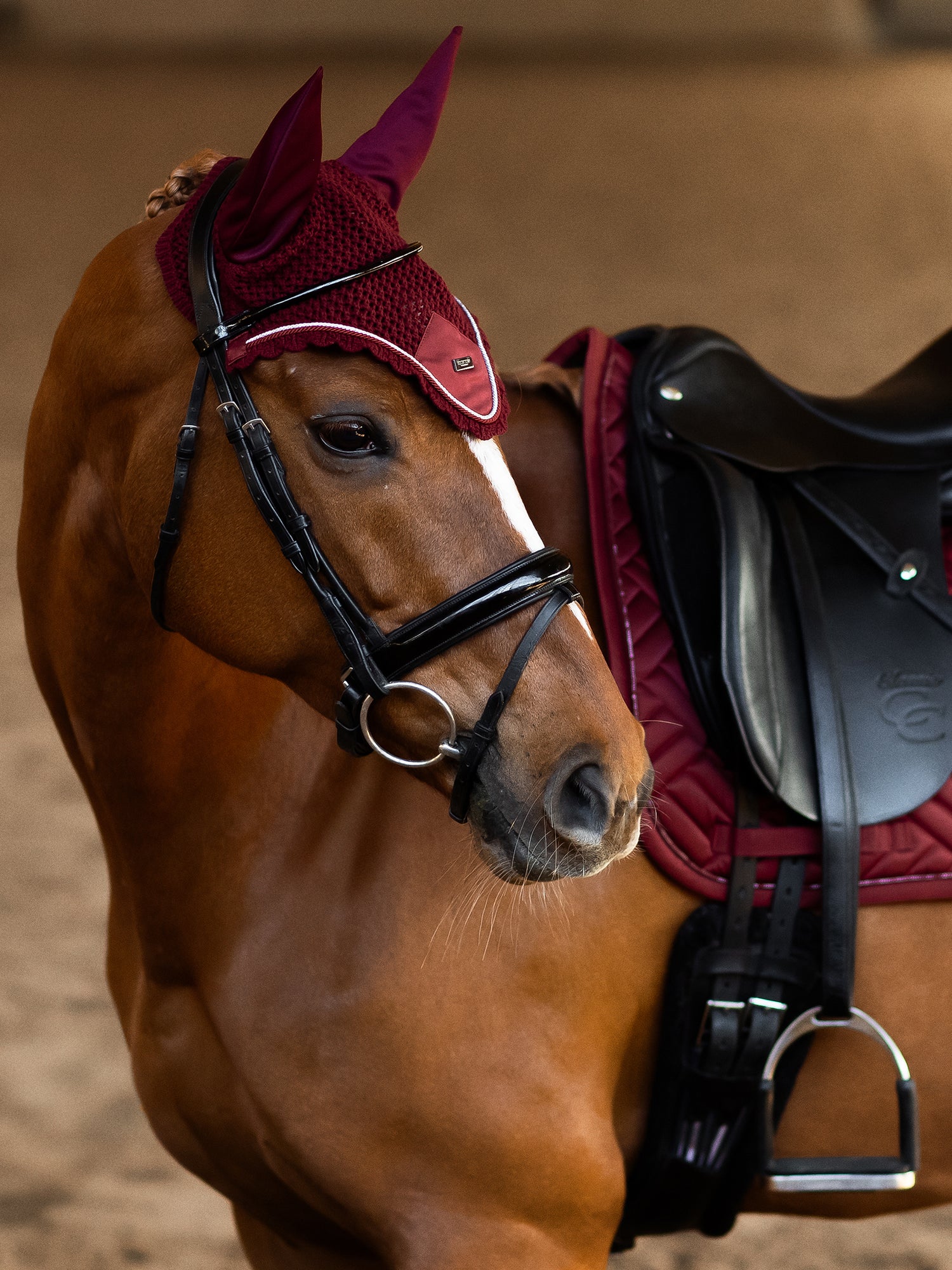 Ear Bonnet Bordeaux