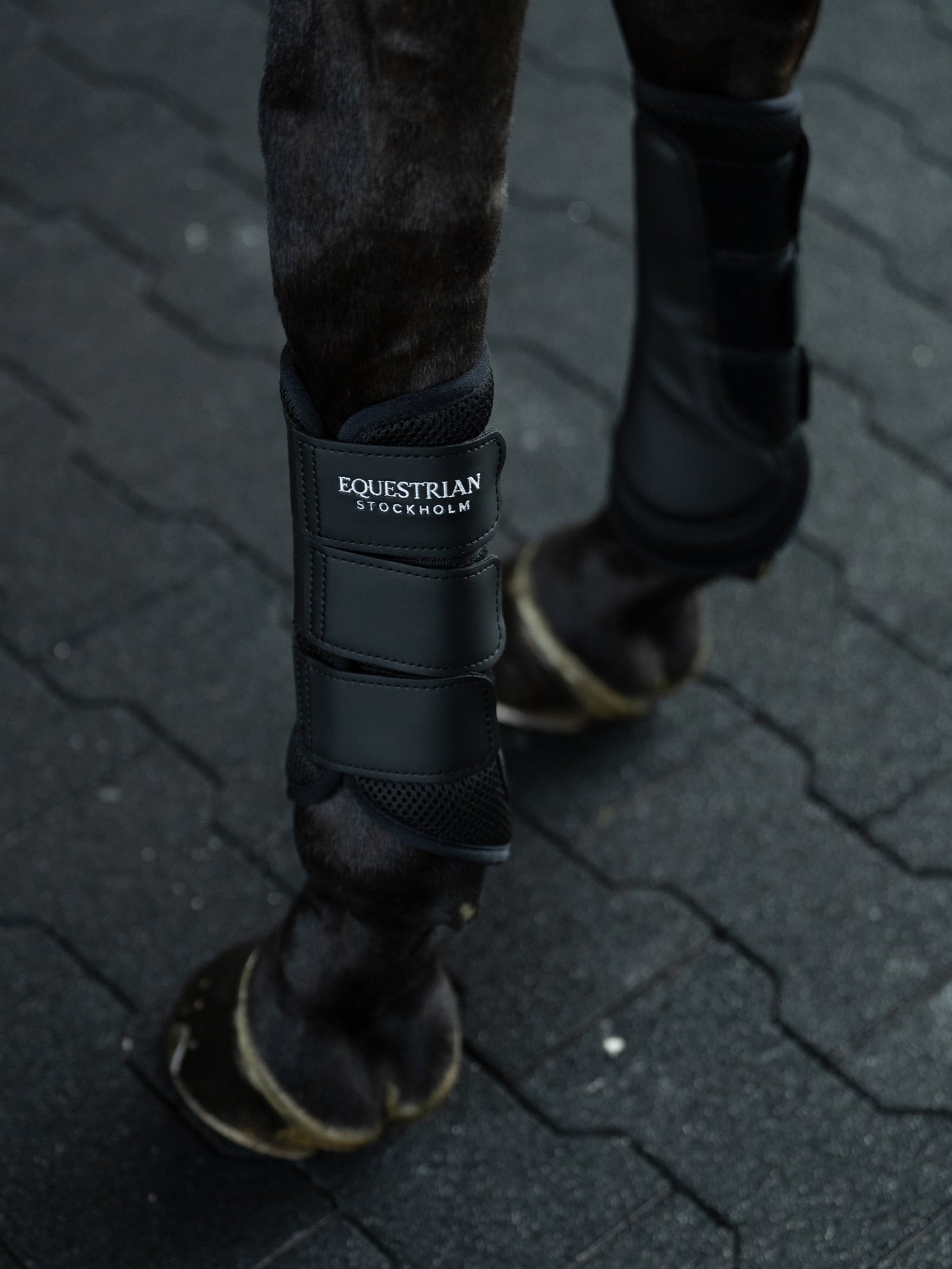 Mesh Brushing Boots Everyday Black