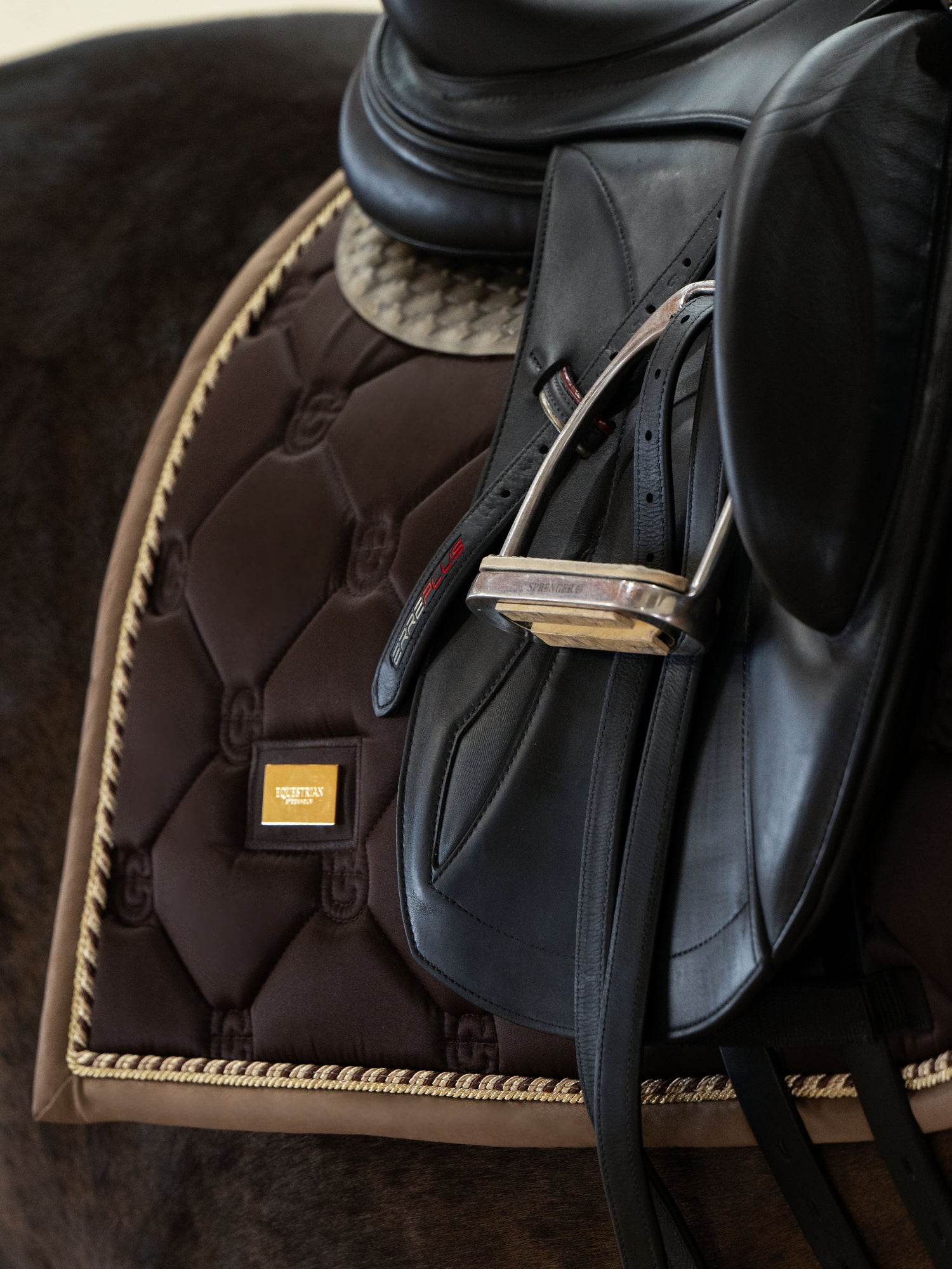 Dressage Saddle Pad Golden Brown