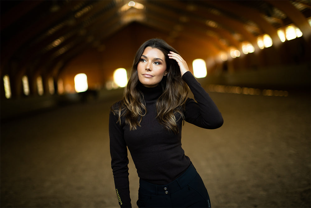 Polo tricoté Golden Brown