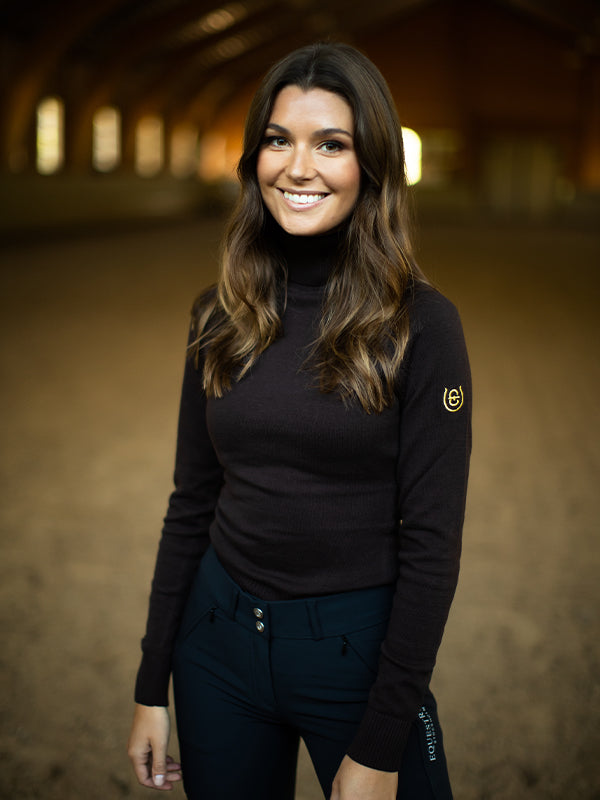 Polo tricoté Golden Brown