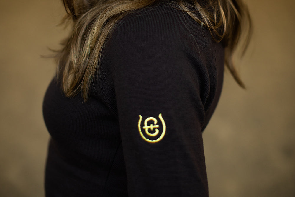 Polo tricoté Golden Brown