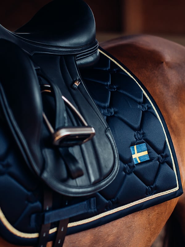 Dressage Saddle Pad Sweden Nation Navy