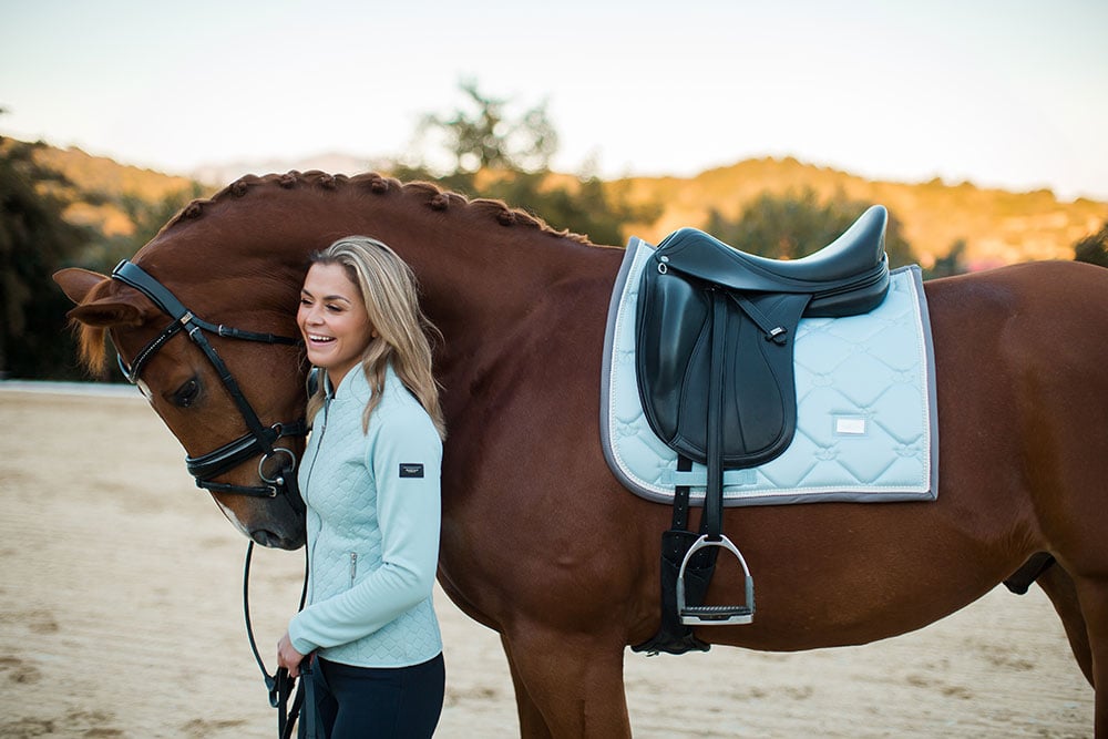 Dressage Saddle Pad Ice Blue