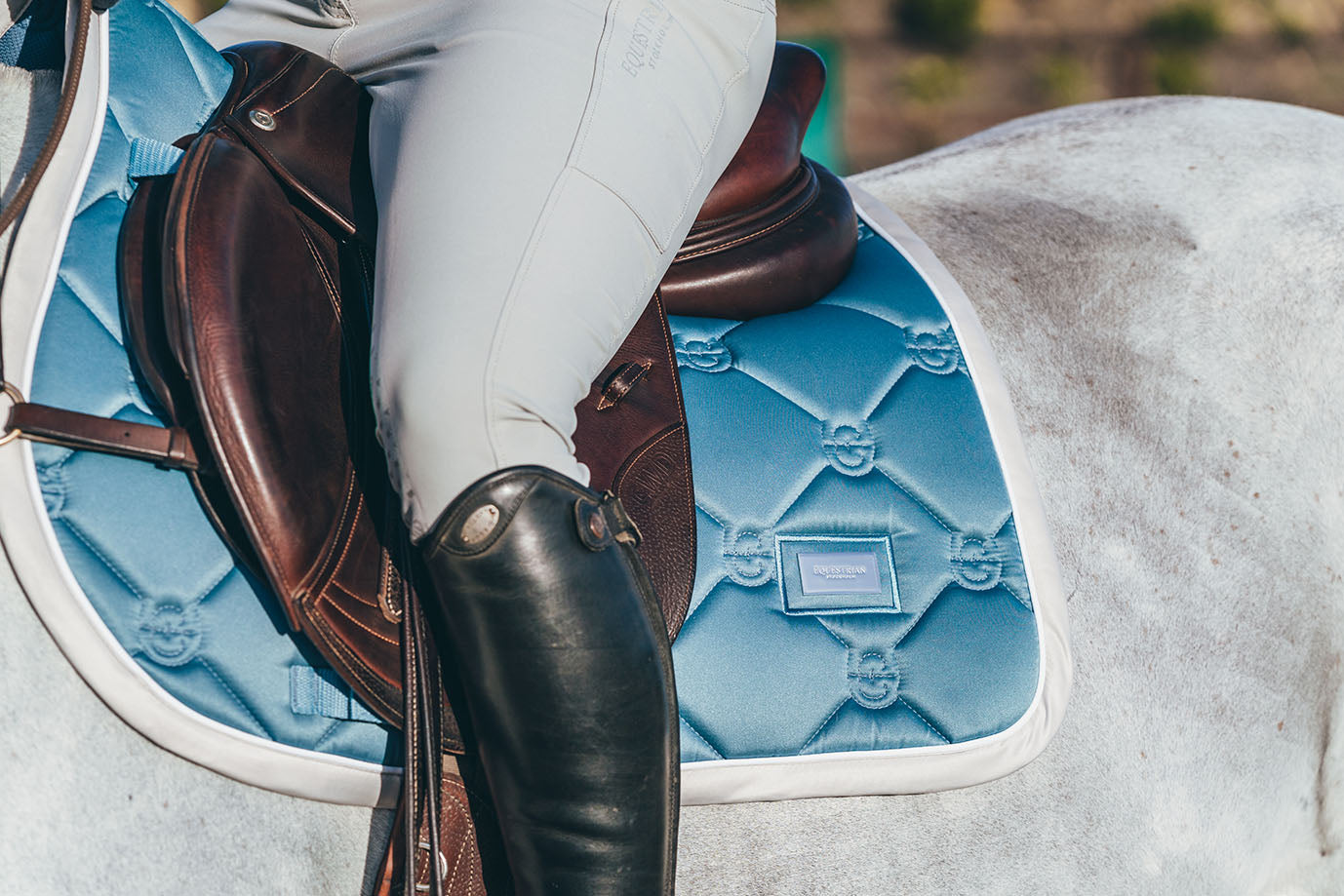 Jump Saddle Pad Stone Blue